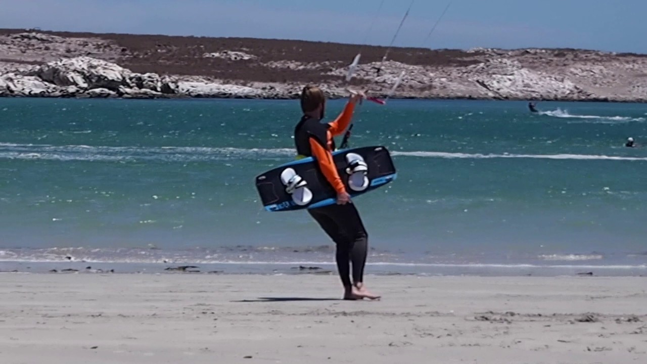Kitesurfing in Langebaan South Africa January 2017 YouTube