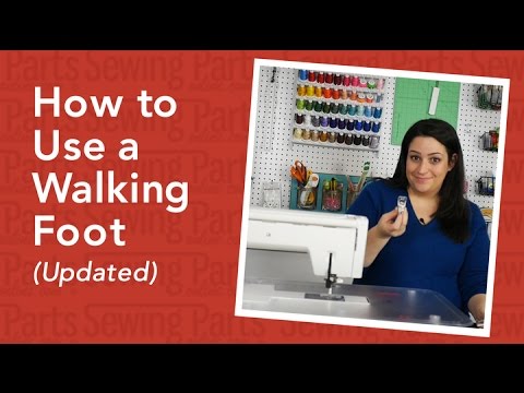 How to use the walking foot