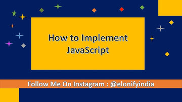 JavaScript implementation in html in Hindi by Elonify