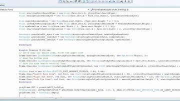 Emgu CV (openCV wrapper) Eye Detection Tutorial