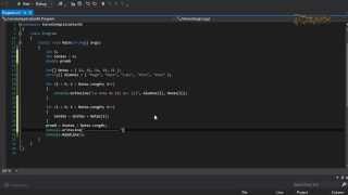 C# Declarar Arreglo, Suma y Promedio - Visual Studio 2012