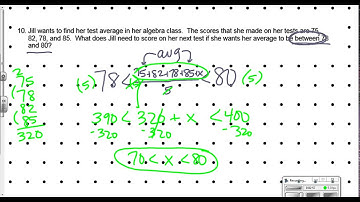 Compound Inequalities in Word Problems