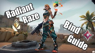 How to play Raze like a RADIANT (Valorant Bind Guide)