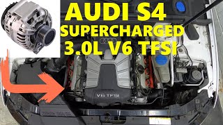 Audi S4 Alternator Replacement - AT HOME - With Basic Hand Tools