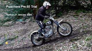 Poachers pre 65 trial at Syston Lincolnshire. 21 Jan 2024