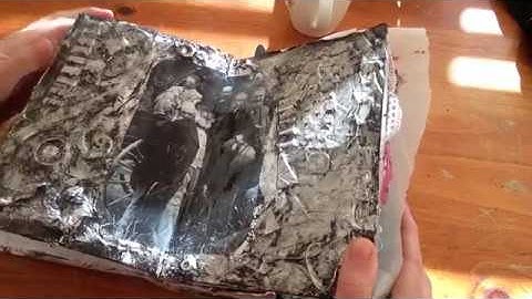 Altered book mixed media using LorrieMarie Techniques PT 1