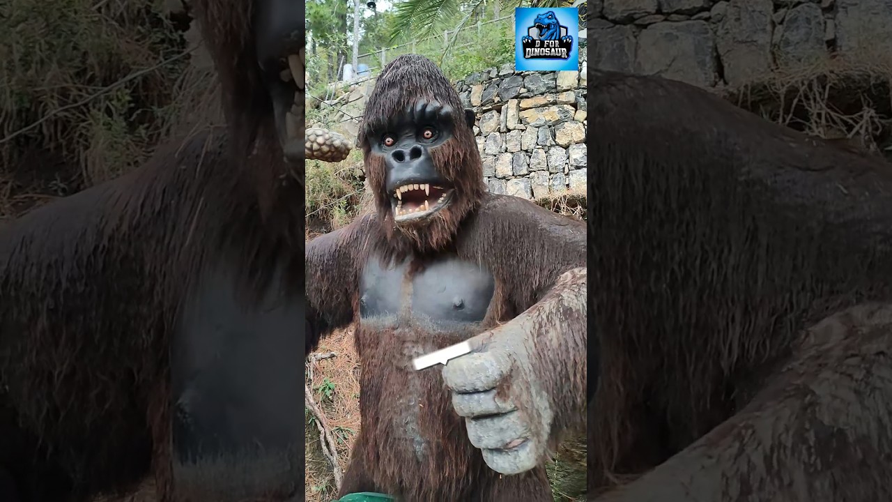 Roaring Giants: Three Gorillas Encounter Dinosaurs in Dino Valley | D for Dinosaur