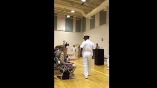 CMC Ellis recites "The Watch" at Naval Forces Southern Command/Fourth Fleet retirement ceremony.
