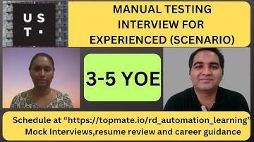Manual Testing Interview Questions and Answers| Testing Interview Questions | RD Automation Learning