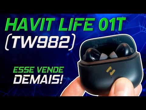 【美品】HAVITハビット ライフ01T ワイヤレスイヤホン ブラックケース① Only R$75 | The bargain that surprises! HAVIT Life 01T (TW982
