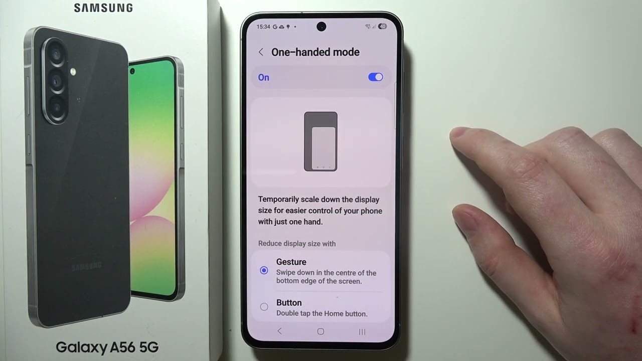 SAMSUNG Galaxy A56 5G: How to Use One Handed Mode