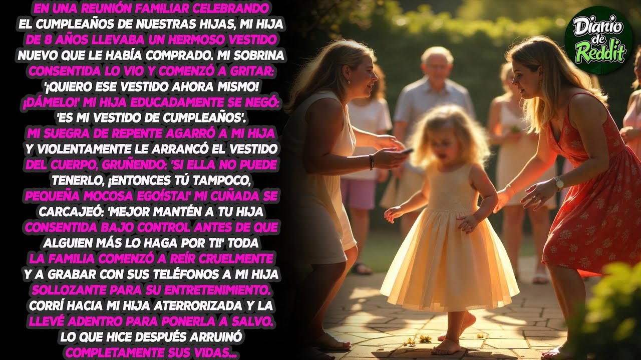 Durante una celebración familiar por los cumpleaños de nuestras hijas, mi hija de 8 años lucía un...