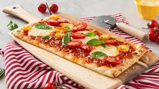 Margherita Flatbread Pizza Fresh Homemade Pizza in 12 Minutes