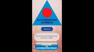 How to check for an Automorphic Number using Python - Check it Out!! #Shorts