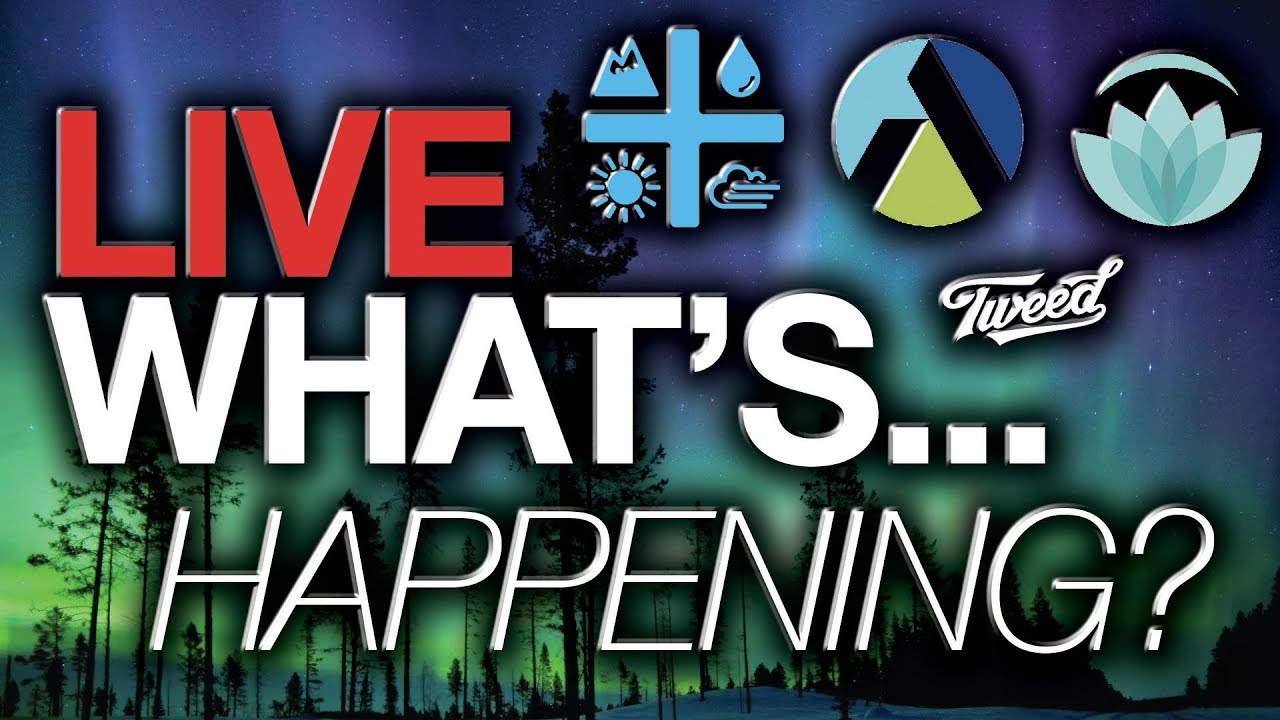 Big News Update! Aurora Cannabis(ACB) Namaste(N), Aphria(APHA) Canopy (CGC) Gold (GLD) Live Analysis