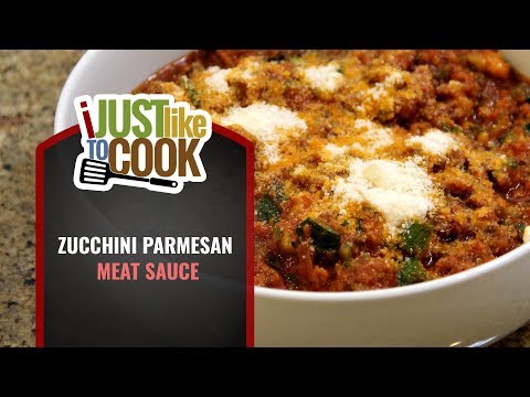 Zucchini Parmesan Meat Sauce | Easy Recipe