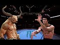 BRUCE LEE VS THE BULL 😱🔥*CRAZY FIGHT* (EA SPORTS UFC 4) UFC KNOCKOUTS | BRUCE LEE FIGHT | UFC 2023