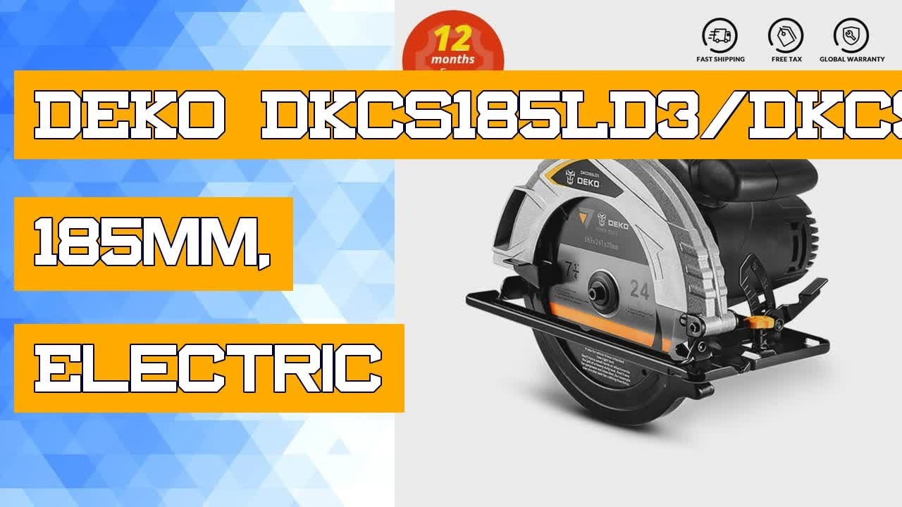 DEKO DKCS185LD3/DKCS185L1 185mm, Electric Circular Saw,Multifunctional ...