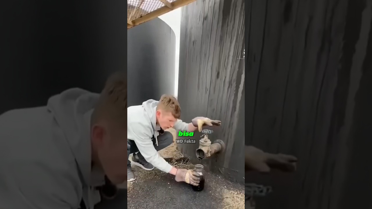 Proses pengolahan minyak mentah.