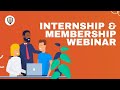 Internship  membership webinar  artncraftplatform