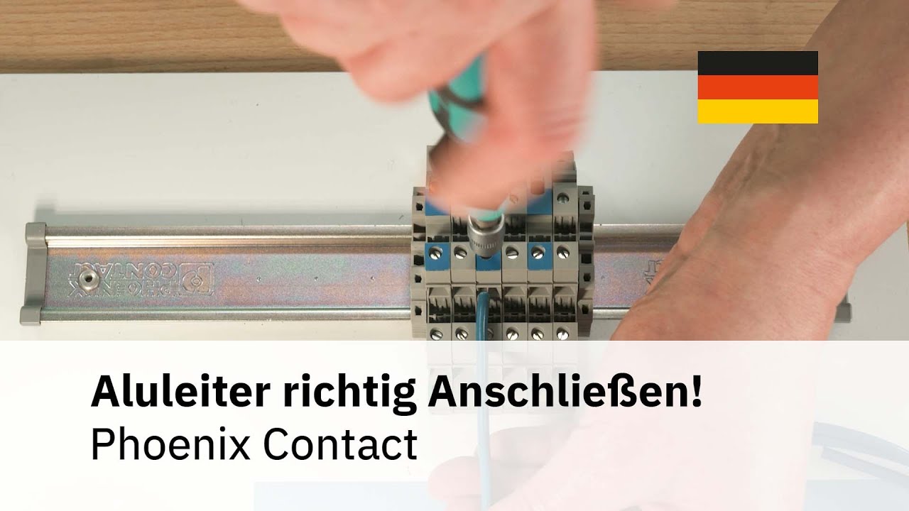 Anschluss von Aluminiumleitern an Reihenklemmen UT und UKH