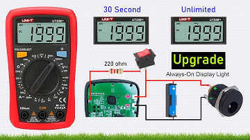 Upgrade Your Uni-T UT33B+: Always-On Display Backlight & Rechargeable Battery Mod!