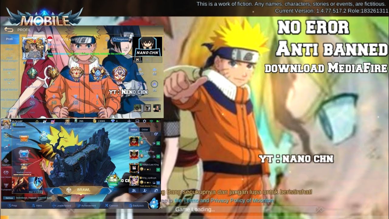 GANTI BACKGROUND MOBILE LEGEND PAKEK FOTO NARUTO KEREN ...