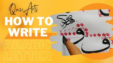 How to write the letter faa and qaaf | Arabic Calligraphy for beginners | Ibrahim Qazi