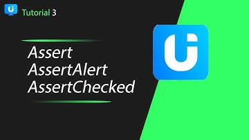 Ui Vision Tutorial | Assert | AssertAlert | AssertChecked