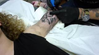 Dave Tattoos An Anchor Inside The Upper Arm Of Tattoos Amsterdam, Netherlands