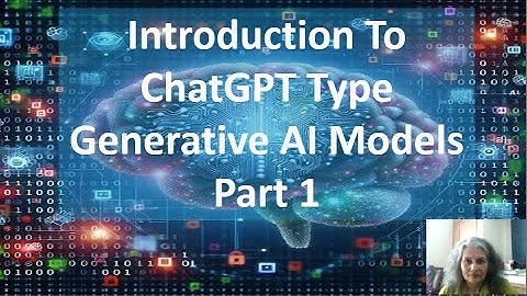 Introduction to Generative AI models like chatGPT