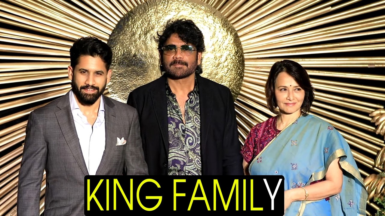 Nagarjuna, Amala, Naga Chaitanya Visuals at Vijay Deverakonda & Rashmika Mandanna Wedding Reception