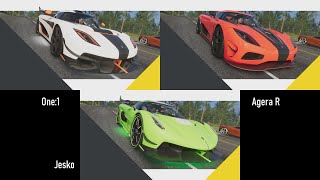 The Crew 2 Koenigsegg One 1 Vs Agera R Vs Jesko Youtube