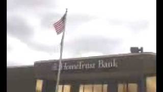 HomeTrust Bank in Hendersonville NC proudly flies the American Flag!