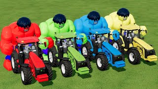 TRANSPORTING SUPERHERO HULK WITH JOHN DEER TRACTORS #5 - Farming Simulator 22 screenshot 1