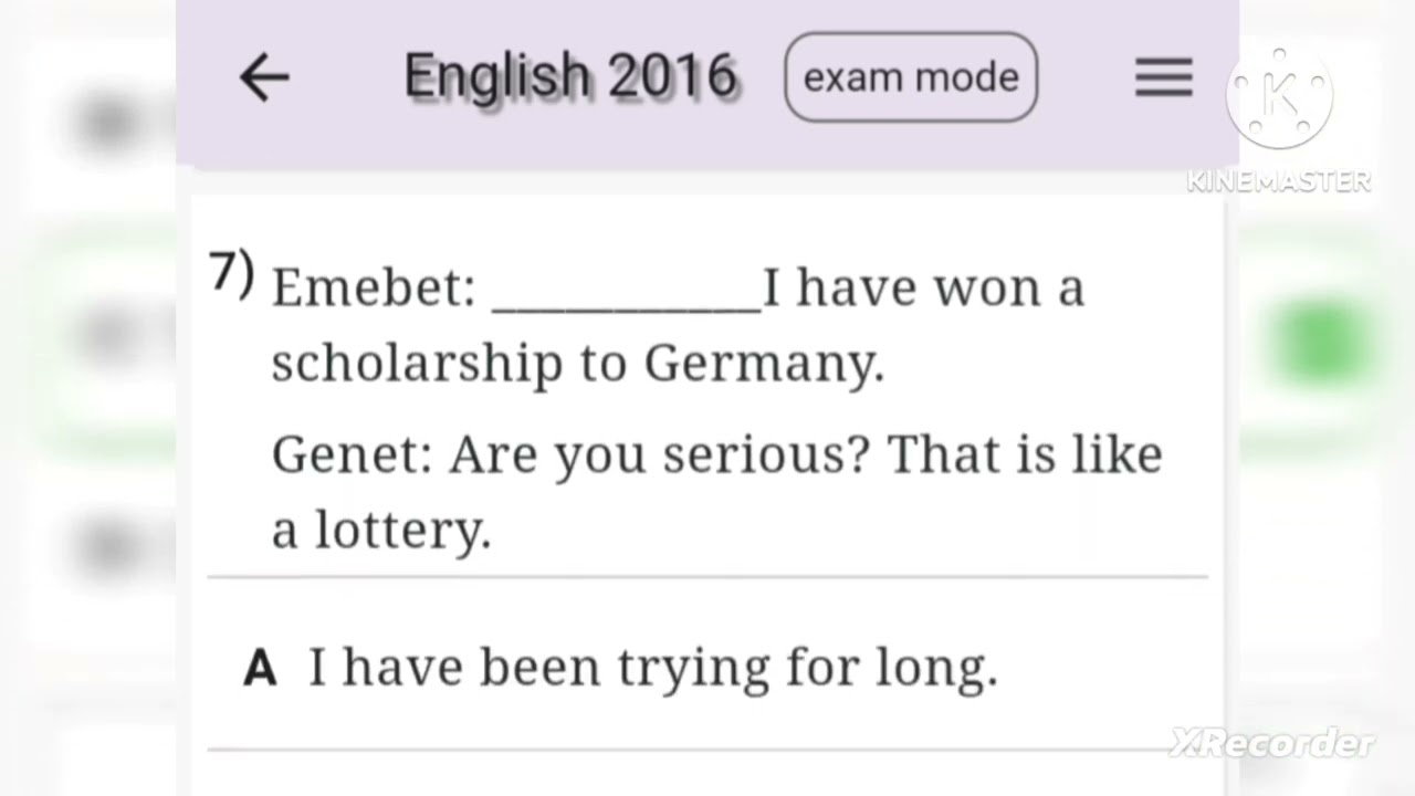 2016 English entrance exam  grade12