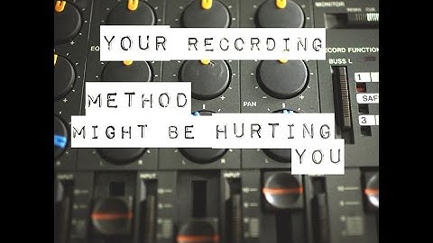 How to Record Good Scratch Tracks During a Recording Session