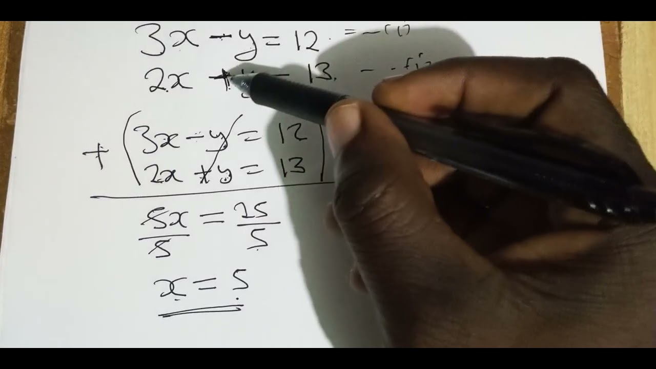 Solving Simultaneous Equations Using the Elimination Method | Step-by ...