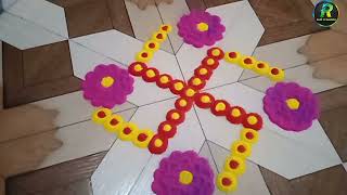 Easy Swastik Rani For Festivals Easy Swastik Rani For Festivals Latest Rani Design 2022