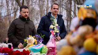 ❗❗ Зеленский в Одессе почтил память погибших в результате удара по жилому дому 2 марта
