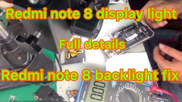 Redmi note 8 display light solution