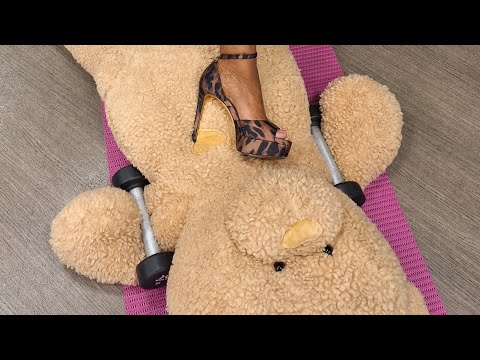 working out TRAMPLING and CRUSHING in heels #asmr #feet #crushing #heels #goddess #remains #fypシ