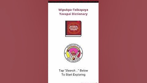 Yavapai Mobile Dictionary Demo