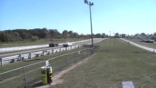 Dennis English '72 Duster Footbrake Drag Racing (Finish Line View)