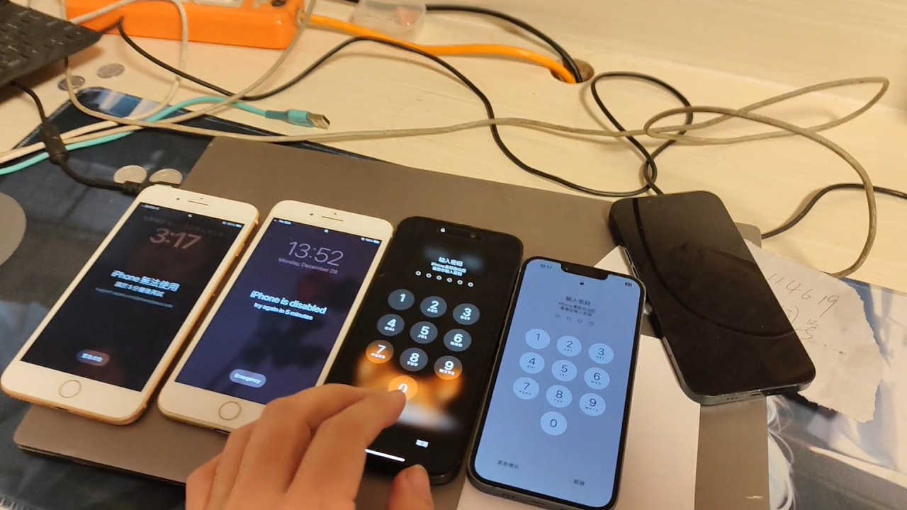收到一堆苹果手机，密码ID锁，解开正常使用