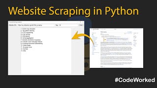 Scrape Websites Like a Pro with Tkinter & Python - Website Scraping In Python