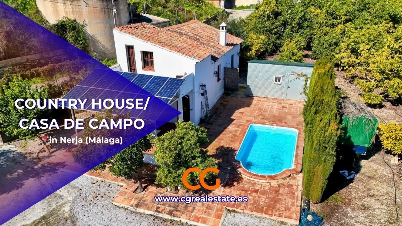 Country house in Nerja with 2 bedrooms, private pool, spacious terraces and sea views | FOR SALE