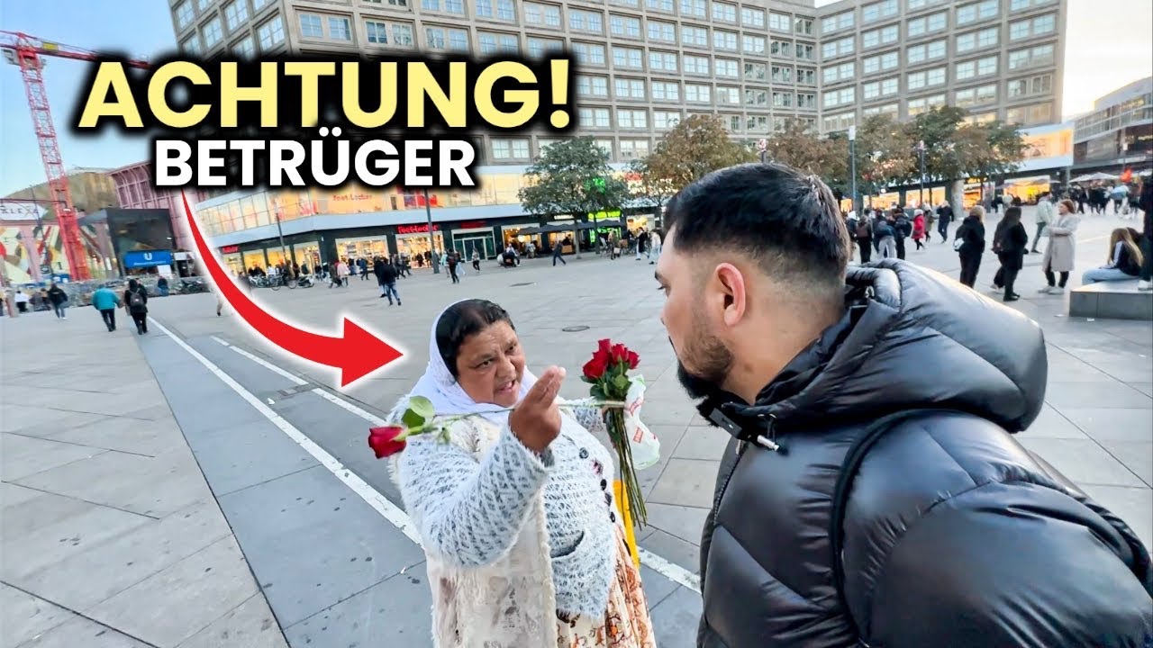 Betrüger wollen mir Rosen verkaufen! 😱🔥 Berlin Alexanderplatz