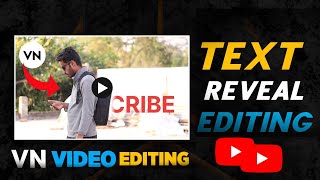 Reveal Text Video Editing in VN App | Viral reels Editing screenshot 3