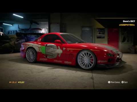 Need For Speed- Dom's Fast and Furious RX-7 - YouTube